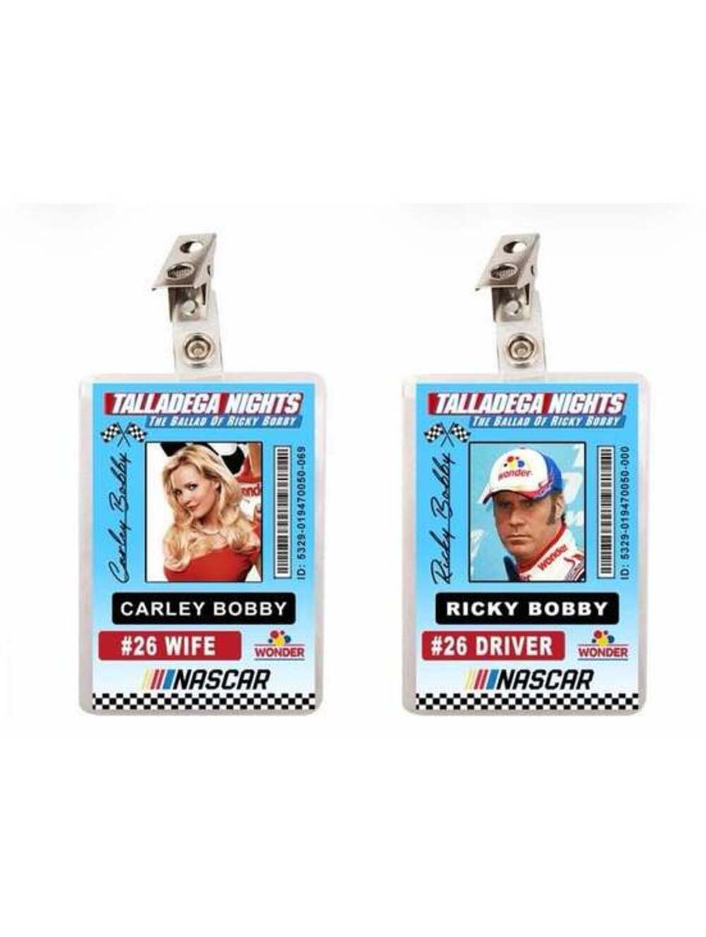 Talladega Nights Halloween Costume Name tags